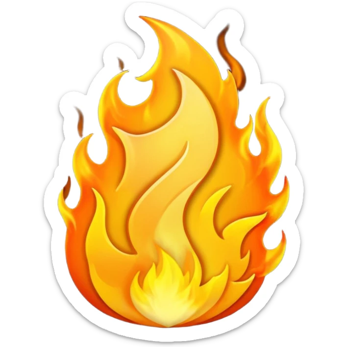 Z on fire sticker