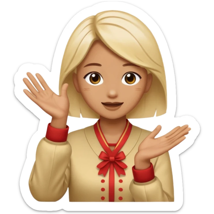 clapping emoji, for sabashi, to clap and donate money to talent on stage sticker