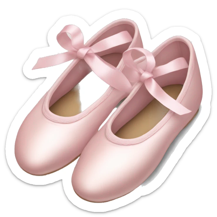 Pale pink ballet shoes sticker