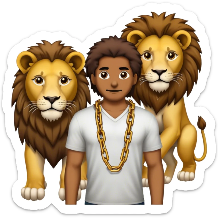 Some Chains and a separate lion sticker