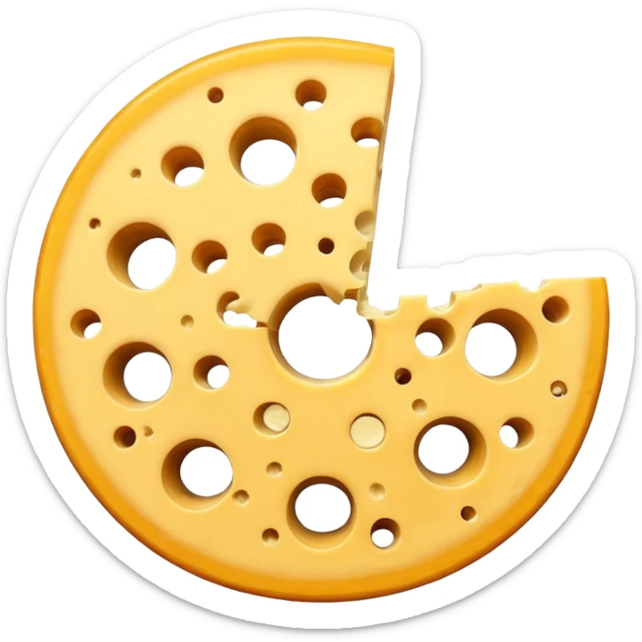 Cheese is life sticker