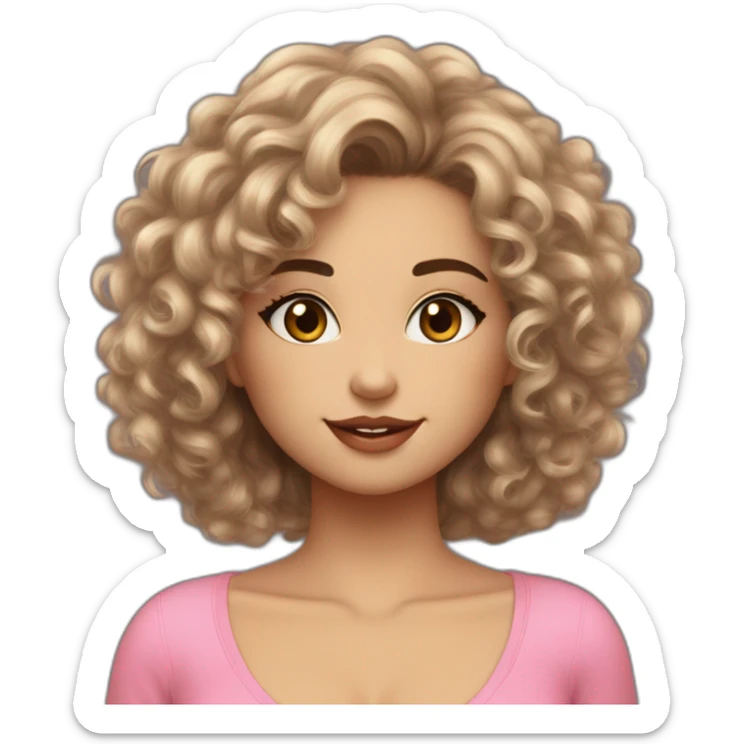 a girl and who’s 16 she has really pretty soft fluffy curly hair with plump two toned lips, and I’m fit, curvy in the waist and I have black eyes that glisten in the light who’s 5’2 sticker