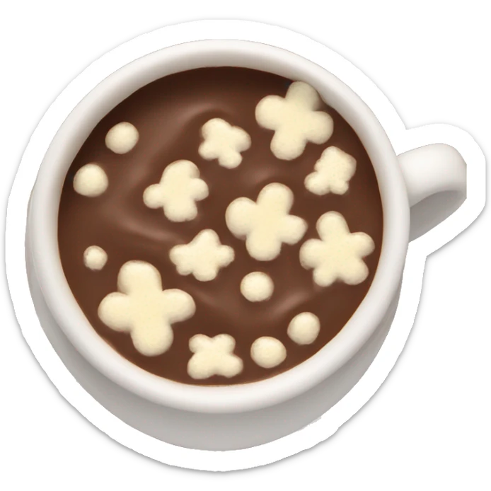 hot chocolate with flake sticker