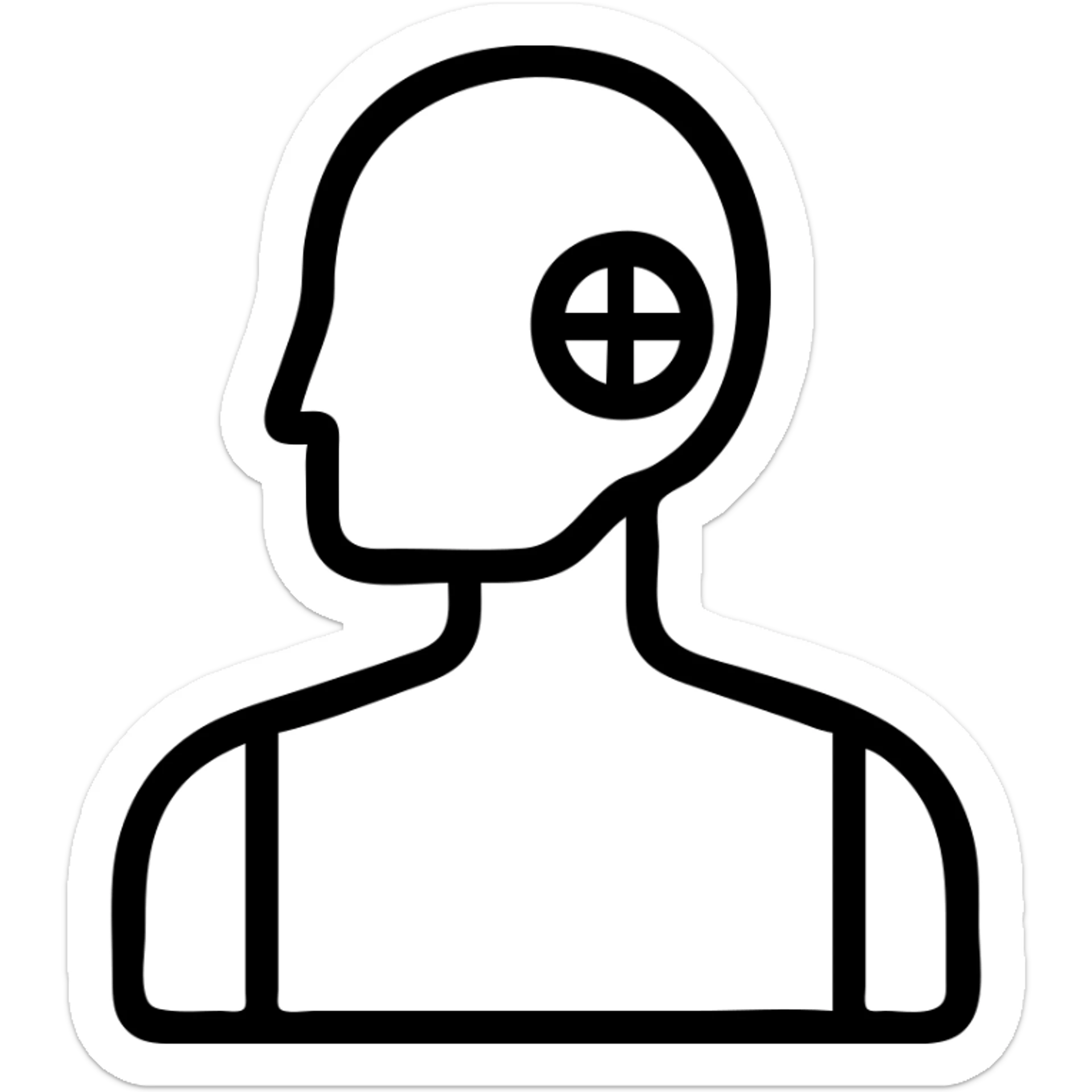 crash test dummy sticker