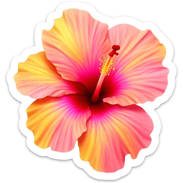 Hibiscus  sticker