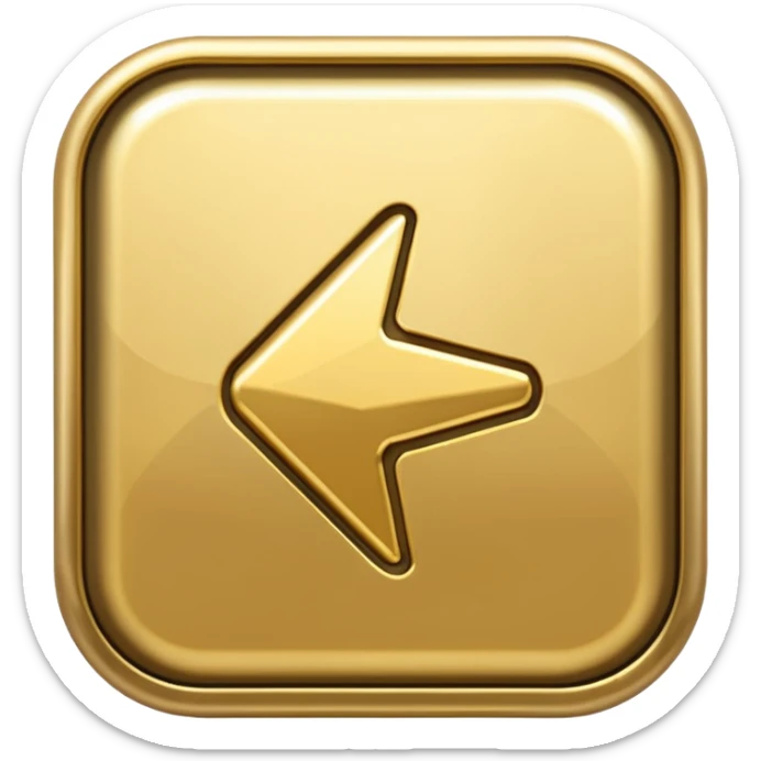 gold playbutton sticker