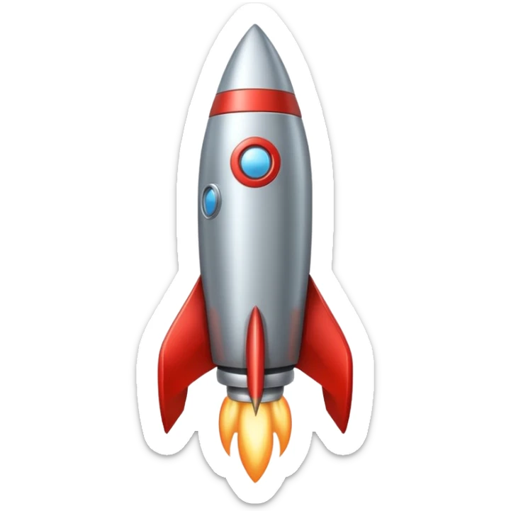 Rocket sticker