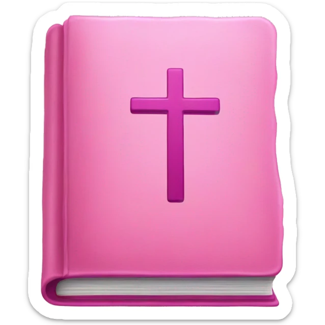 pink bible  sticker