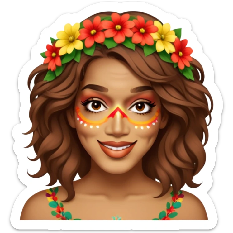 Flower-Crowned Dancer sticker