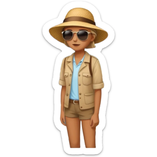 a person outside of a parked car. looking at the open long road with mountains at the fondo  sticker