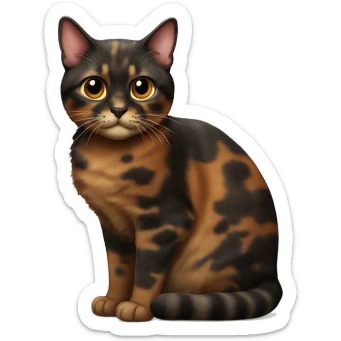tortoiseshell cat sticker