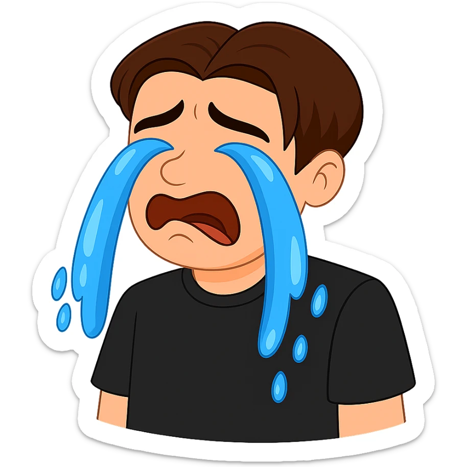 Change the hair color to a rich brown shade matching the hair color of the person in the fourth image, keep everything else the same, transparent background. sticker