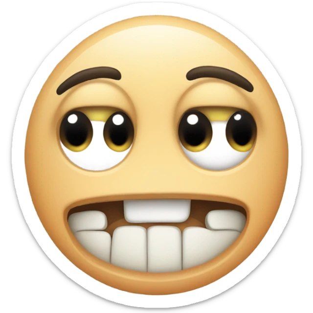 Generate a cute, cartoon-style stomach emoji with big eyes and a slightly sad expression, symbolizing hunger or an empty stomach. sticker