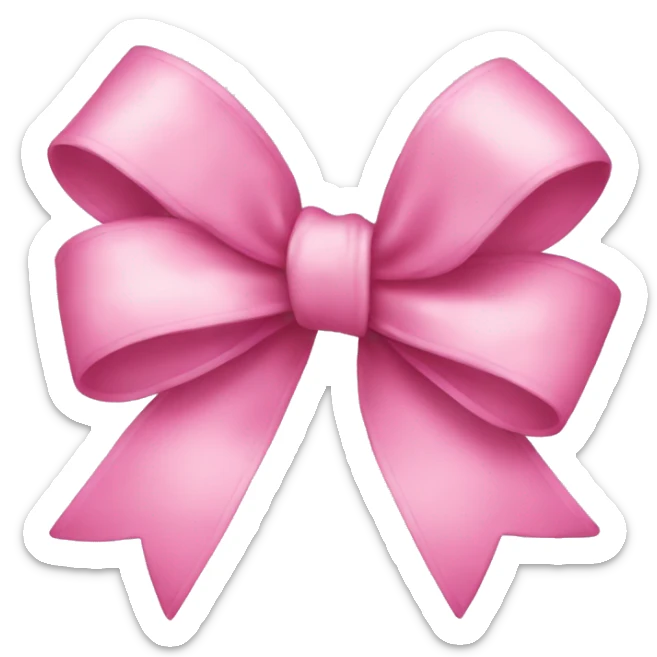 pink bow sticker