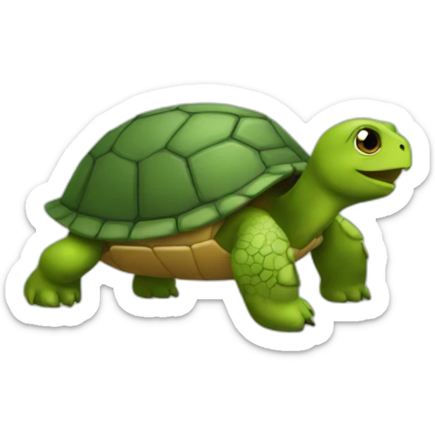 A turtle chains sticker