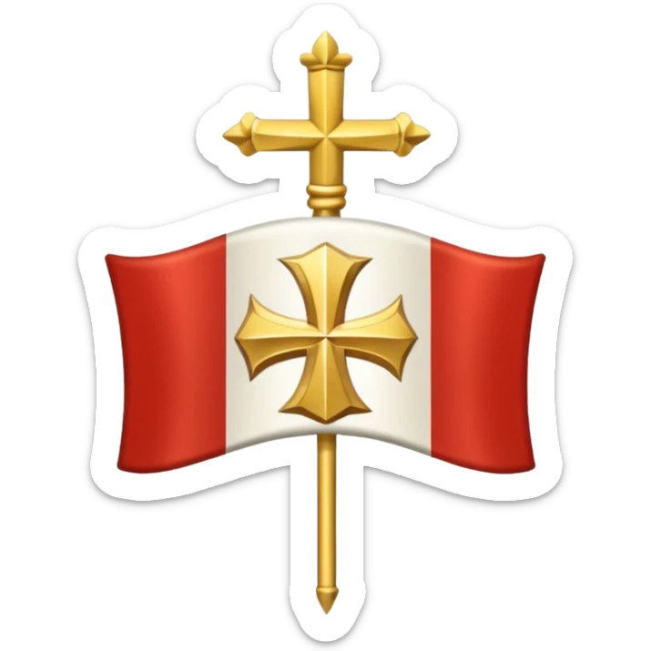 templar x gods of olympus x staff badge flag sticker