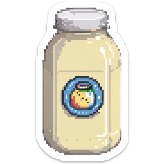 jar of mayo sticker