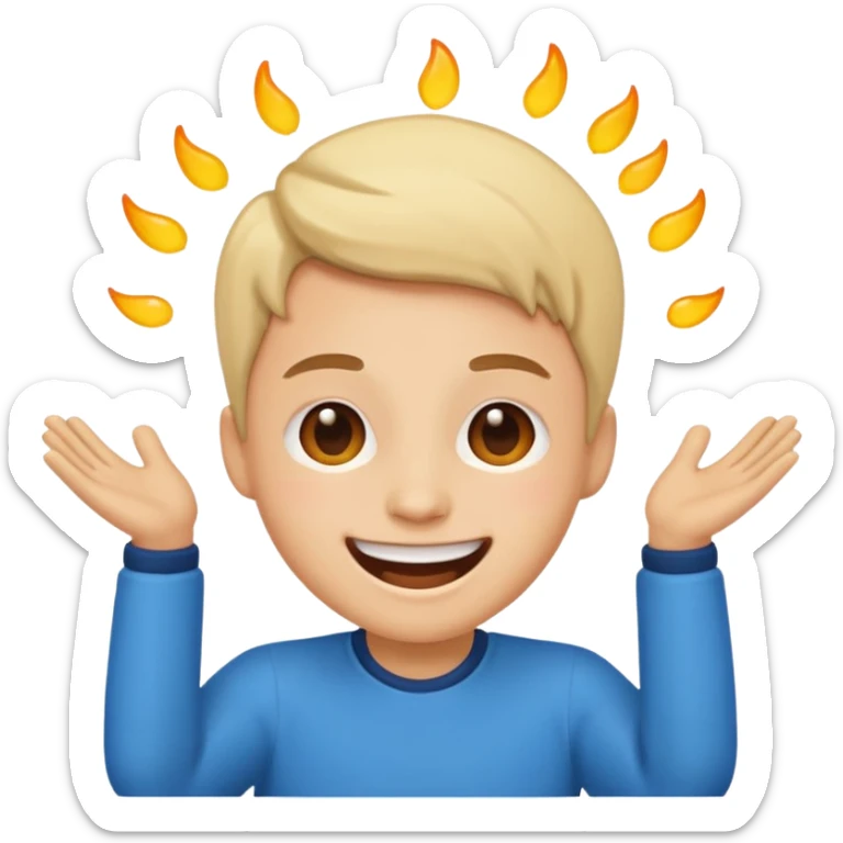 create a person emoji of Barcavibe is the superpower name Brings energy, momentum, and structure more fun sticker