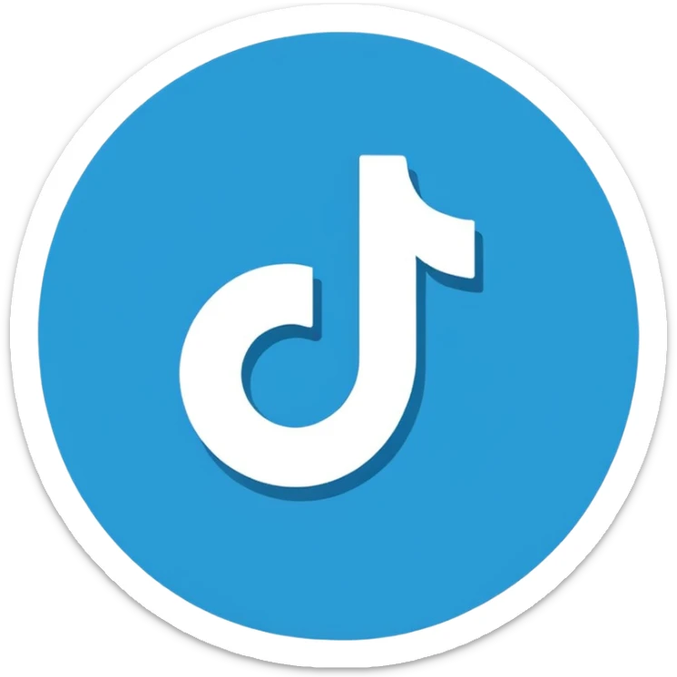 Créame un emoji que sea el logotipo de  verificacion de tiktok sticker