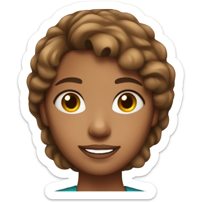 revuelves girl with tan skin and brownish hair sticker