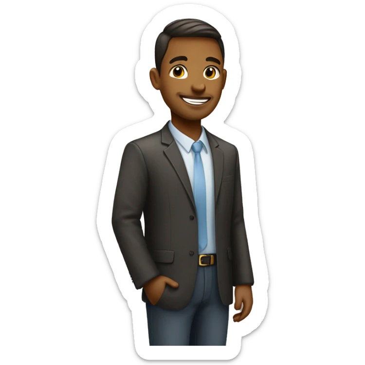 A new employee that goes to 5 church for prayer on 5am but also loves to work at his office sticker