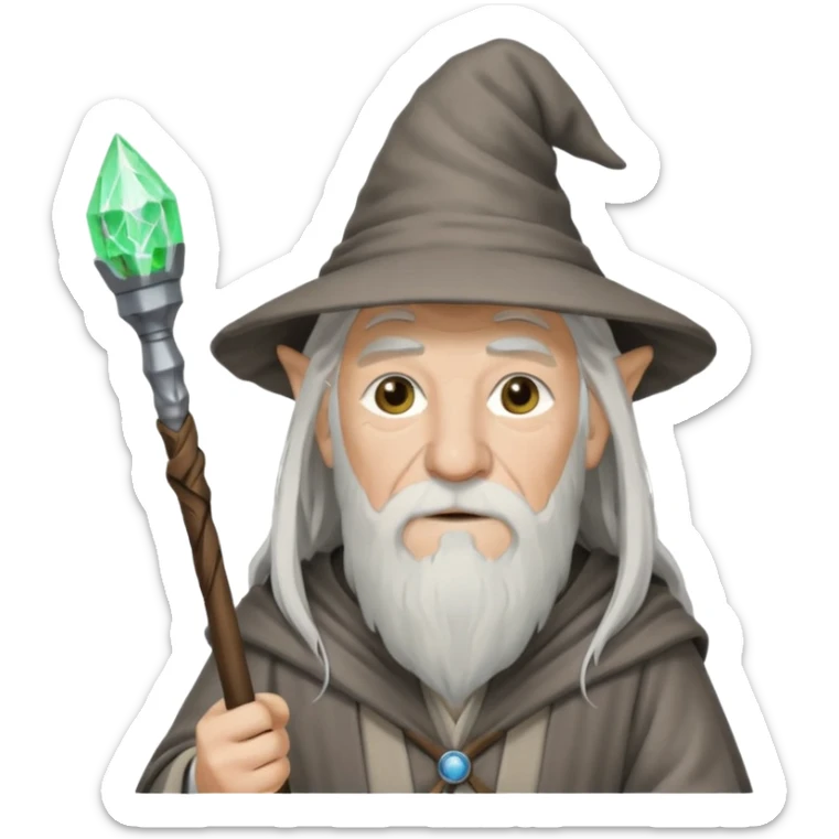 Hi I need a emoji for team of staff engineers, something like gandalf with staff but also depict its engeering sticker
