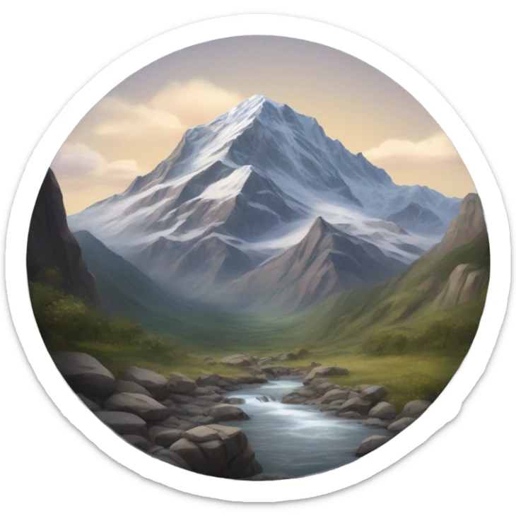 Mountain sticker
