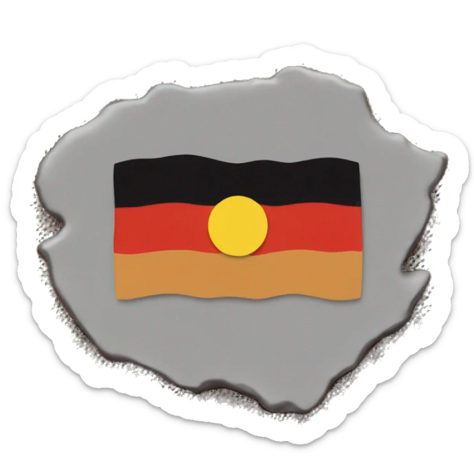 Aboriginal flag sticker