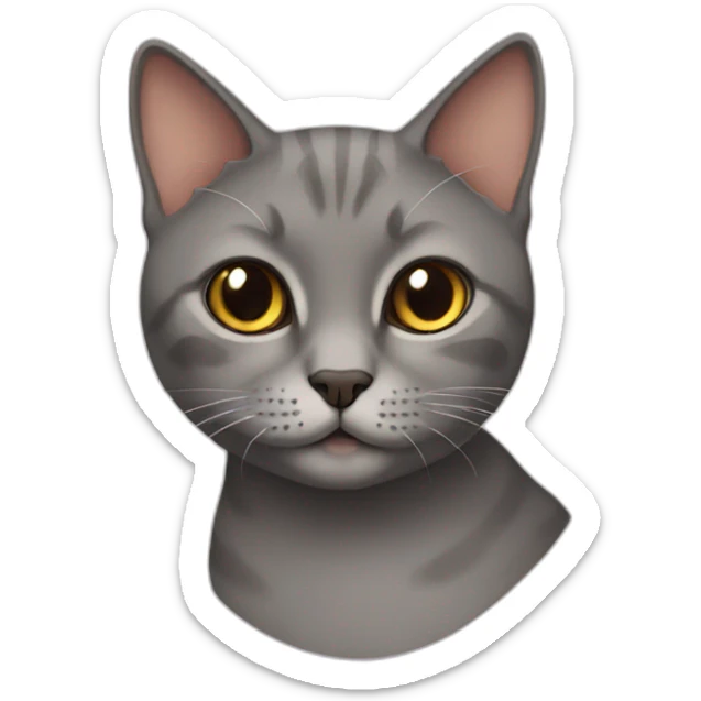 British short hair cat sticker