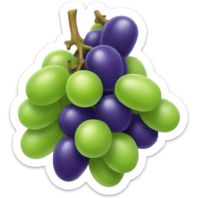 3D Grapes emoji  sticker