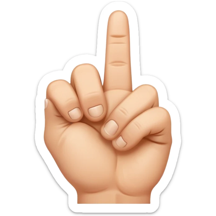 Middle finger  sticker