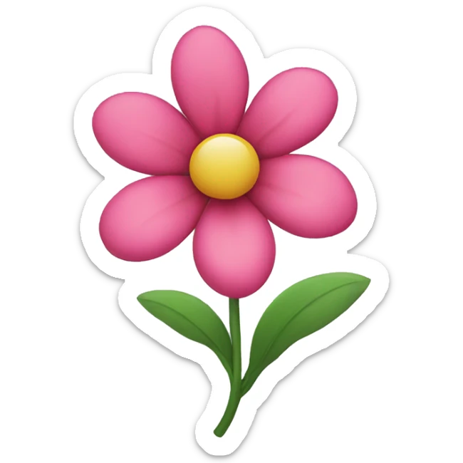 Flower sticker