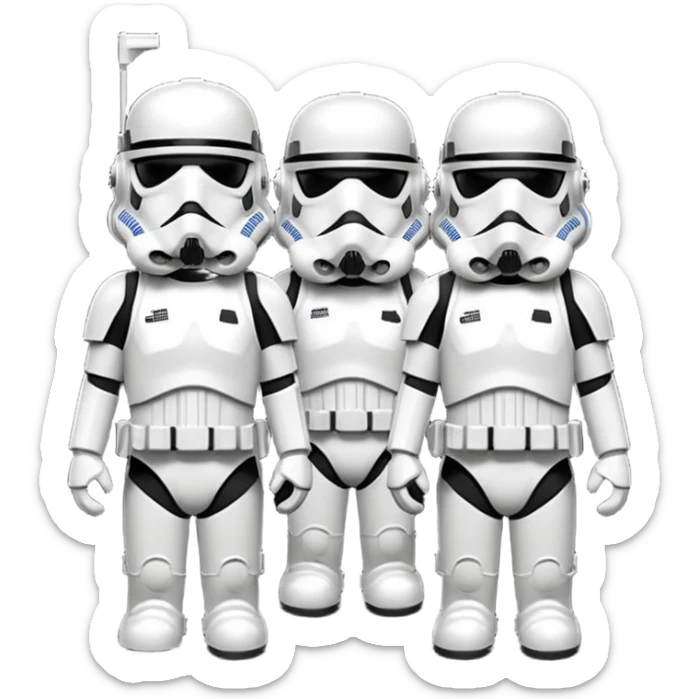 Storm troopers of dead the metal band sticker