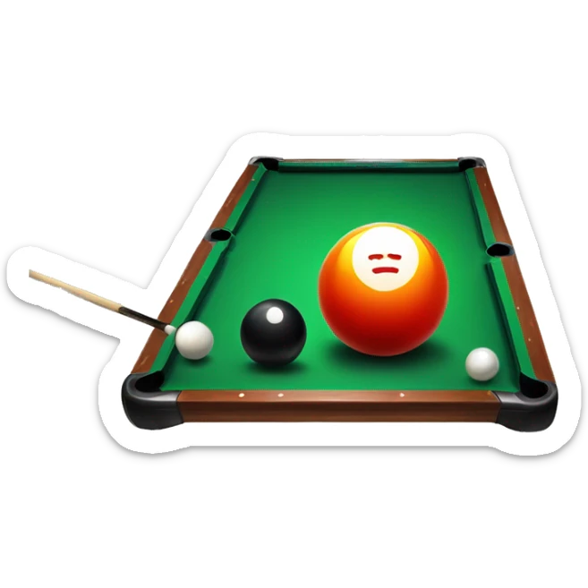 Billiard sticker