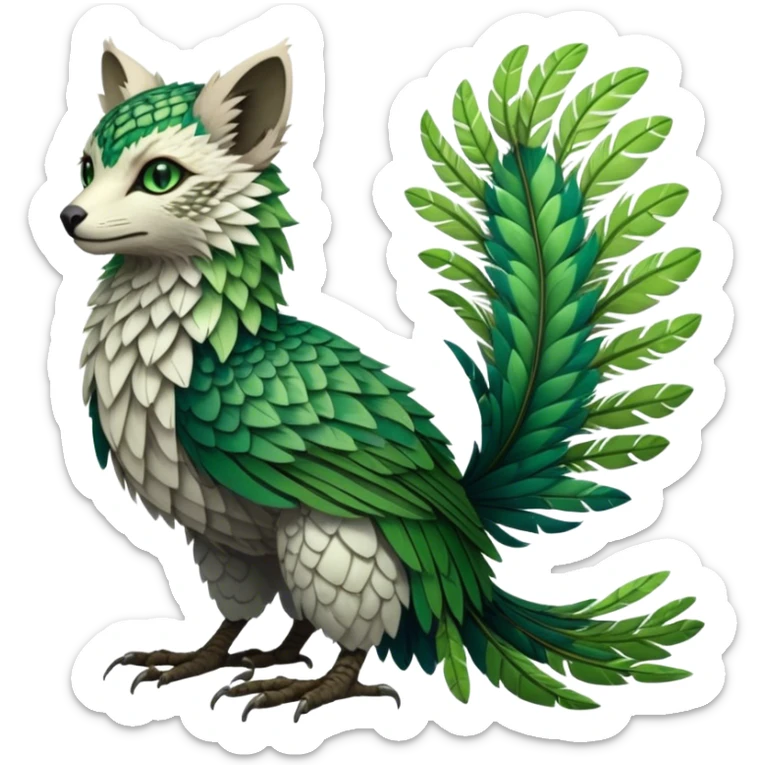 Modern Realistic Rare Fantasy Vernid-Trico-species by LiLaiRa full body sticker