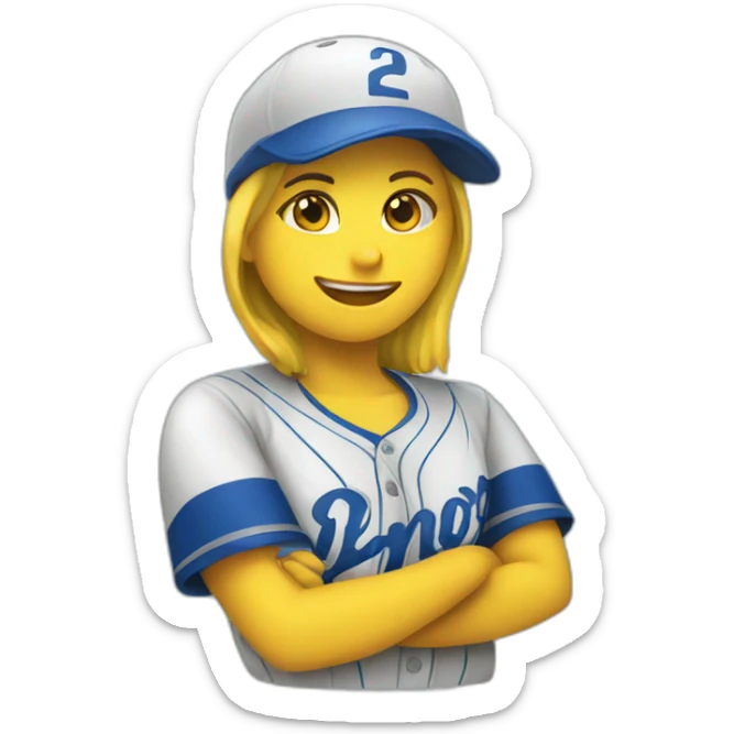 Softball sticker