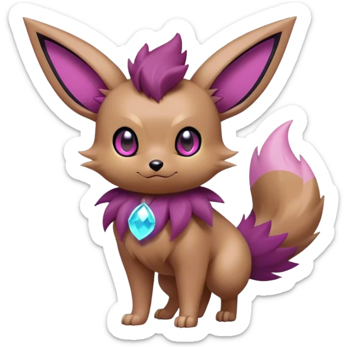 Epic Shiny Cool Cute Kawaii Eevee-Noibat-Zorua-Pokemon Full Body sticker