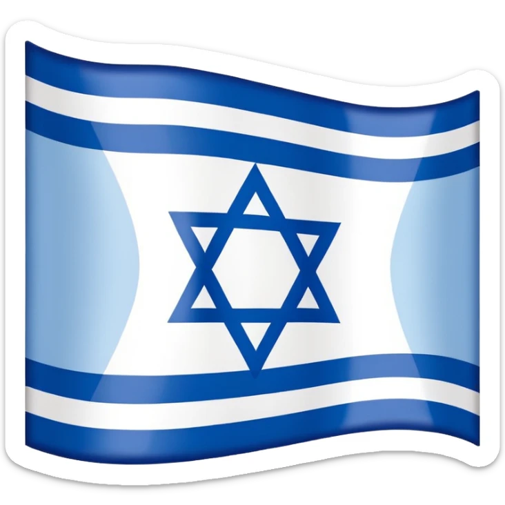 Israel flag sticker