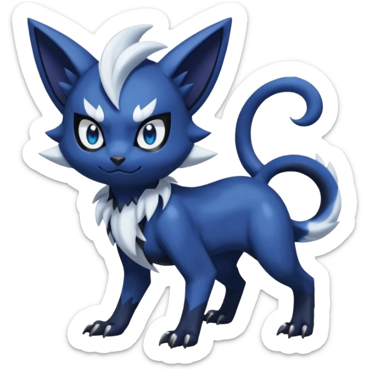 Sableye-Meowstic-Absol-Purloin-hybrid-fusion (full body) sticker