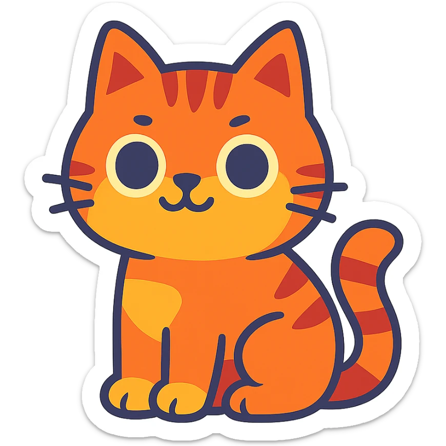 cute cat sticker