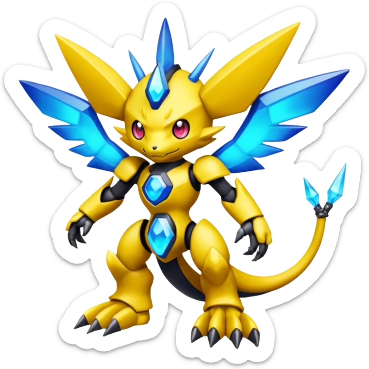  Pokémon-Fakémon-Spectrobes-Digimon-fusion (full body) sticker