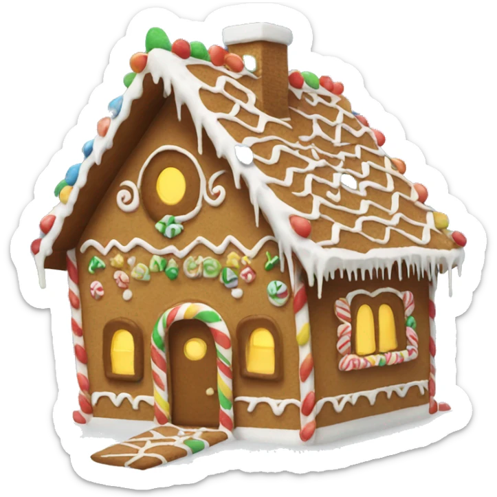 Gingerbread house sticker