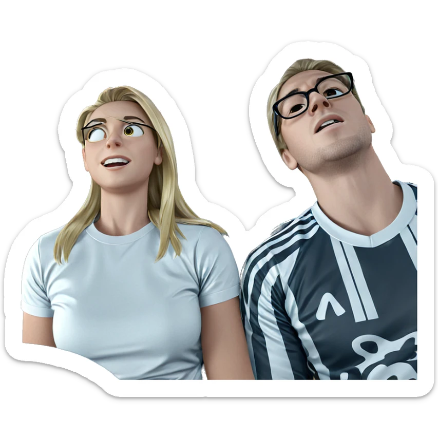 blonde girl in car interior sticker