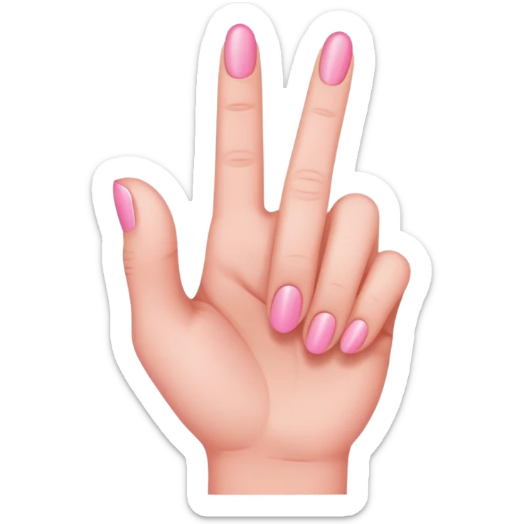 pink middle finger sticker