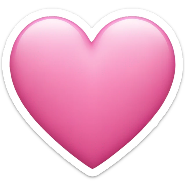 Pink heart sticker