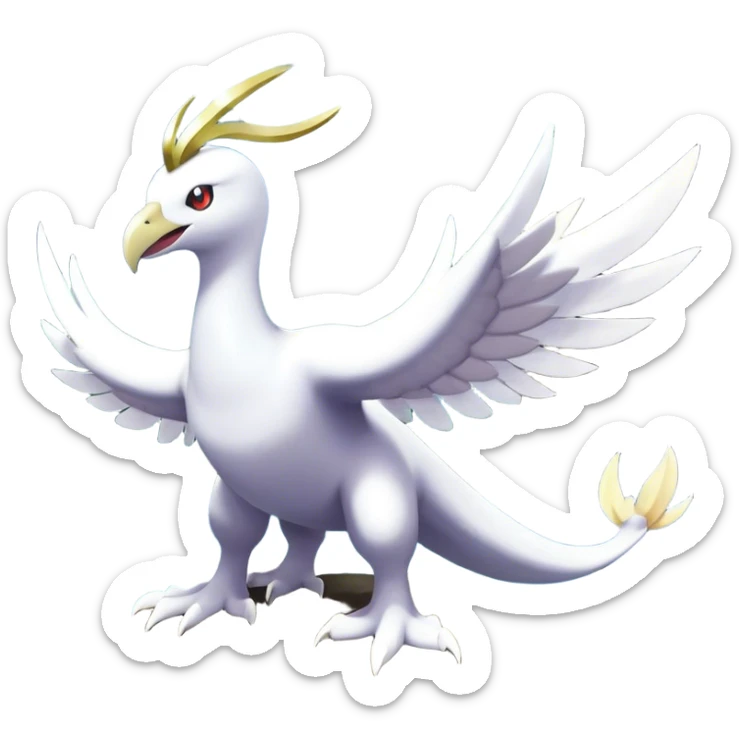 Lugia … One of the first legendary Pokémon to be used as a mascot for a mainline Pokémon game.  Ho-Oh … A Fire/Flying-type Pokémon that is the mascot of Pokémon Gold.  Celebi … The second Mythical Pokémon to appear in Pokémon Go, and the last Pokémon in generation two.  Regirock … A rock-type legendary Pokémon from the Hoenn region. It has a sturdy defense, but is weak against water-, grass-, fighting-, ground-, and steel-type attacks.  Regice … One of the three legendary titans of Hoenn. It has a strong defense but is weak to Fire-, Fighting-, Rock-, and Steel-type attacks.  Registeel … A Steel-type Legendary Pokémon that first appeared in Pokemon Ruby and Sapphire.  Latias sticker