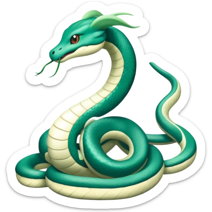 Seviper-Dragonair-Dratini-Snake-hybrid, full body, no legs sticker