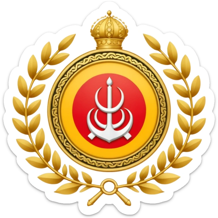 Emblem of the Islamic Revolutionary Guard Corps, an Iranian military institution sticker