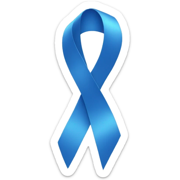 Blue ribbon  sticker