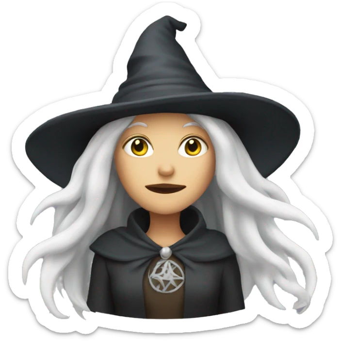 white witch sticker